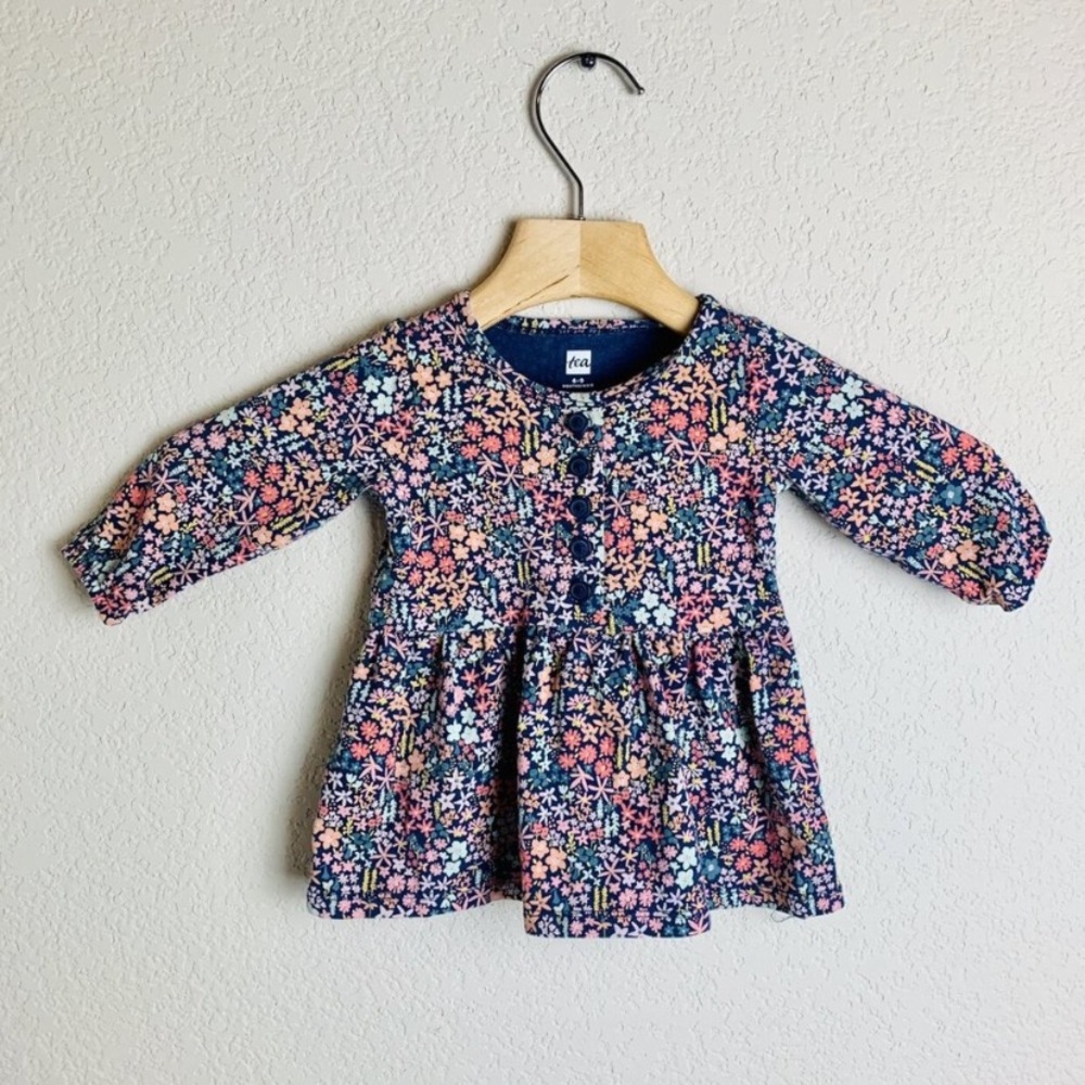 Tea Collection Blue Floral Dress 💫